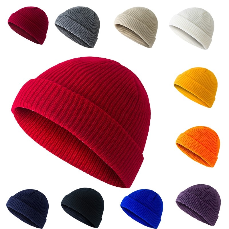 Solide strick kappe männer Frauen Mütze Ski stricken Deckel Hüfte-hüpfen Winter Warme unisex Wolle Hütte Winter Hüte Für Frauen
