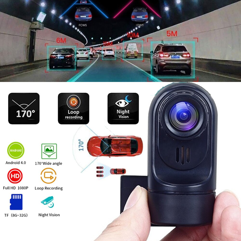 Smart Auto Camera Recorder Dashcam Usb Dvr Auto Verborgen Camera Adas Functie Groothoek Dashboard Camera Rijden Recorder Android