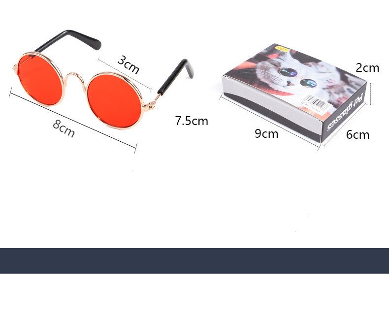 Huisdier product Kat Zonnebril Hond Bril Dierbenodigdheden Voor Puppy Kleine honden Dog Cat Eye Bescherming Zonnebril
