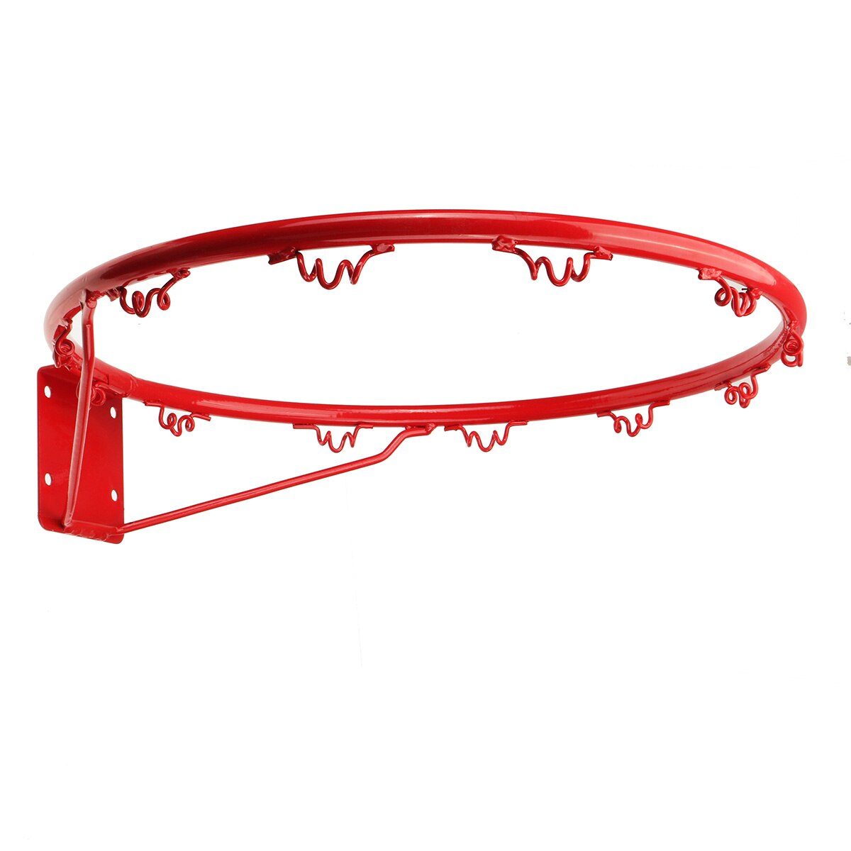 45cm Basketball Hoop Netting Wall Mounted Metal Rim Hanging Steel Basketball Ring Hoop for Adult Children Indoor Outdoor Sport