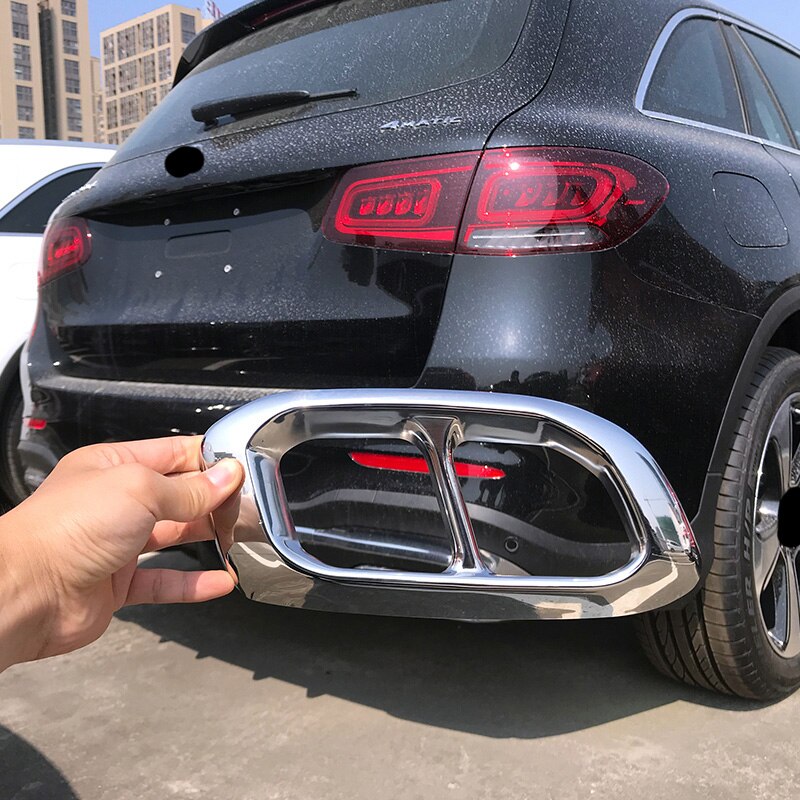 Auto Uitlaatpijp Staart Keel Uitlaat Voor Mercedes-Benz Gle W167 Onderdelen Modificatie Glc X253 Rvs uitlaat