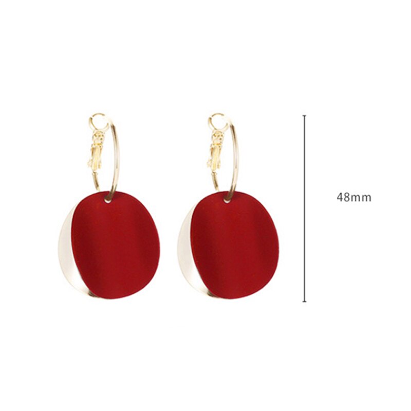 women's Summer earrings female earring for women jewelry red earings jewelry korean cherry long tide earrings
