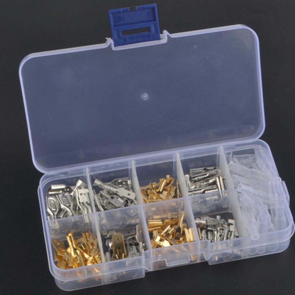 150 Pcs/Box Auto Parts Cold-Pressed Terminal Box Male And Female Docking Combination Set Connect Internal Wiring