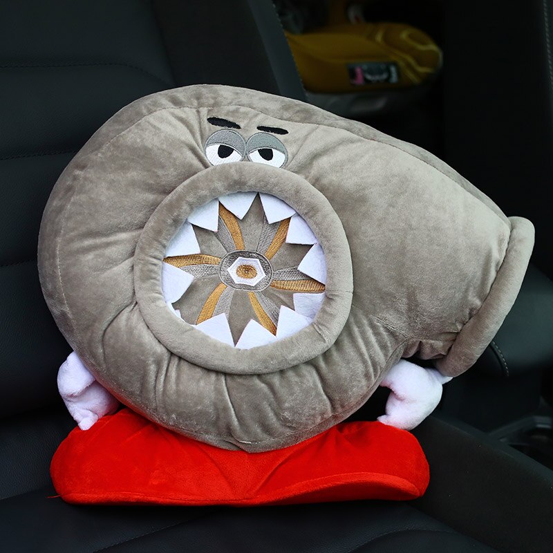 JDM-oreiller en peluche, Turbo Wankel de coussin rotatif, jouet pour décoration, dossier, housse de siège hellaflish, Support d'oreiller pour le cou