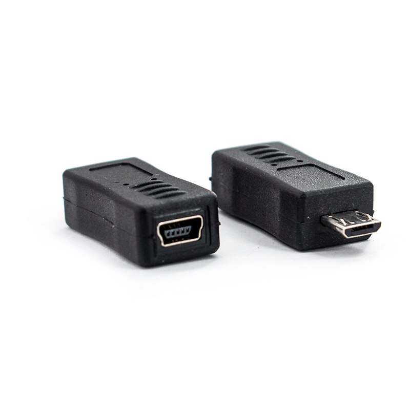 2/5/10 pcs Micro USB male to Mini USB female adapter charger converter adapter car OTG data conversion head