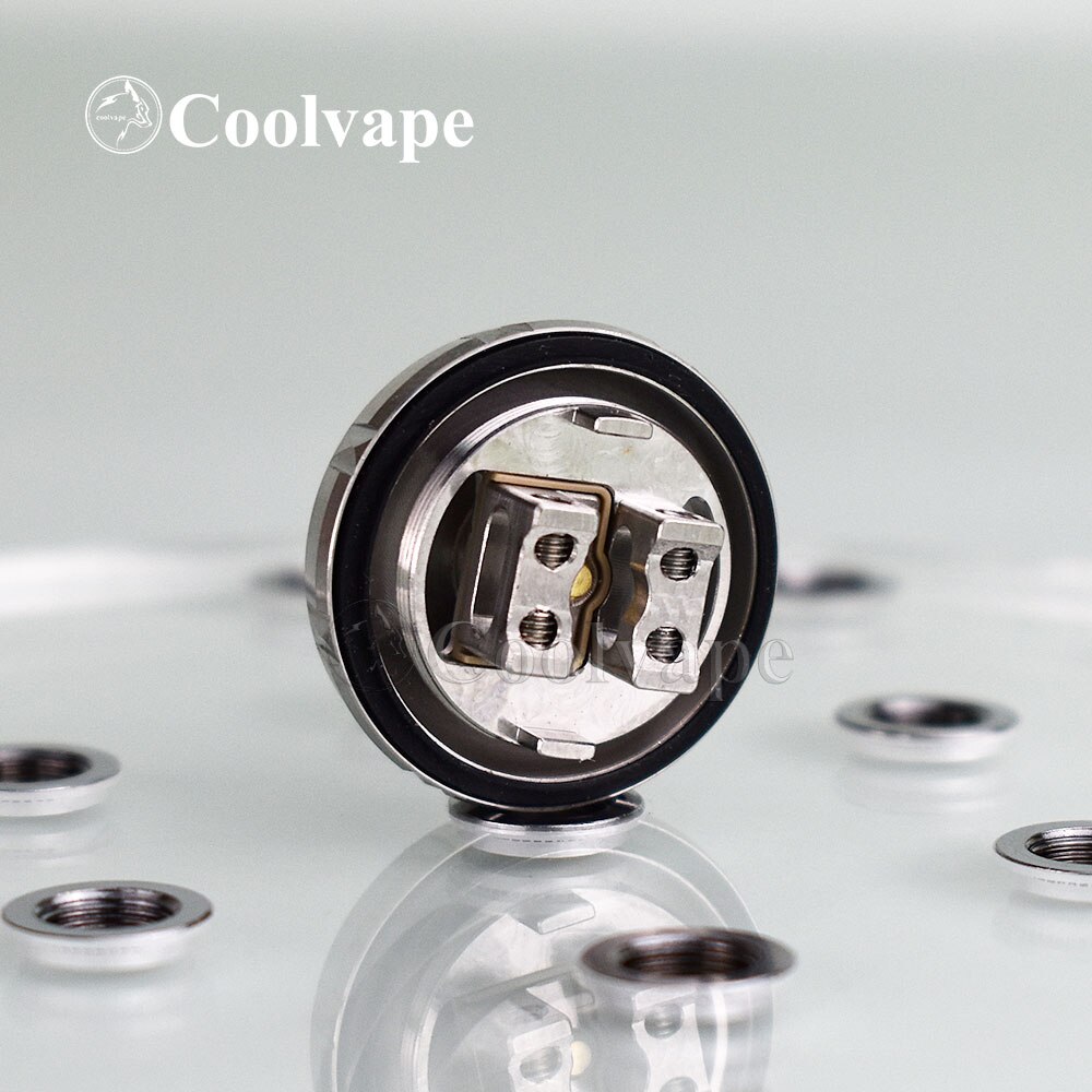 Coolvape zeus Mesh rta Deck zeus rta Deck 10pcs Ni80 0.2ohm e 10pcs cotoni bobina materiale in acciaio inossidabile: silver