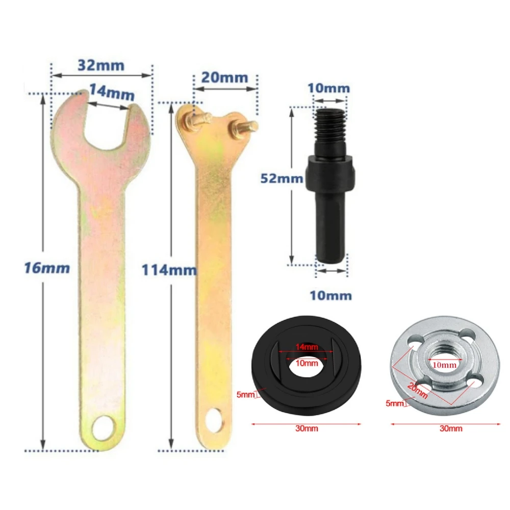 10mm Bohrmaschine Umwandlung Winkelschleifer Pleuel für Trennscheibe Polierscheibe Metall Griff Halfter Adapter