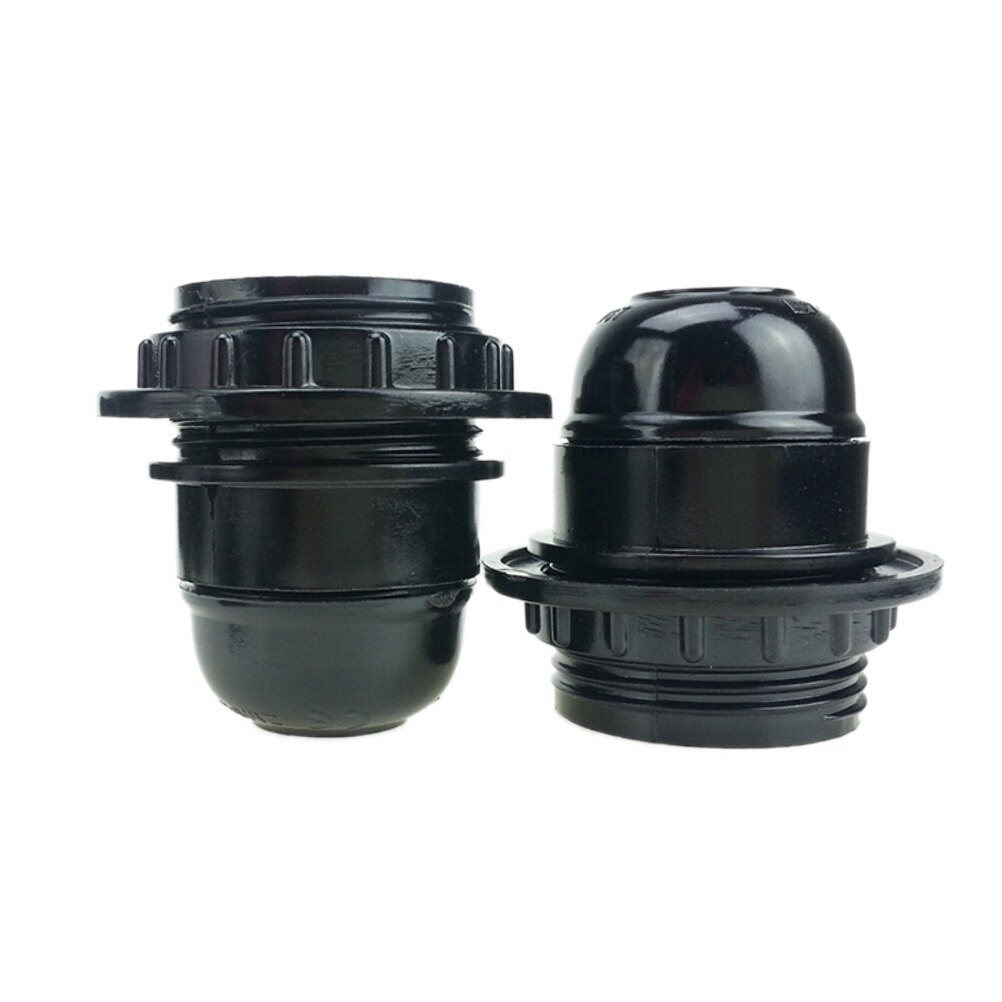 Black Period Style 27mm Screw E27 Base Light Bulb Lamp Holder Pendant Socket Lowest Price