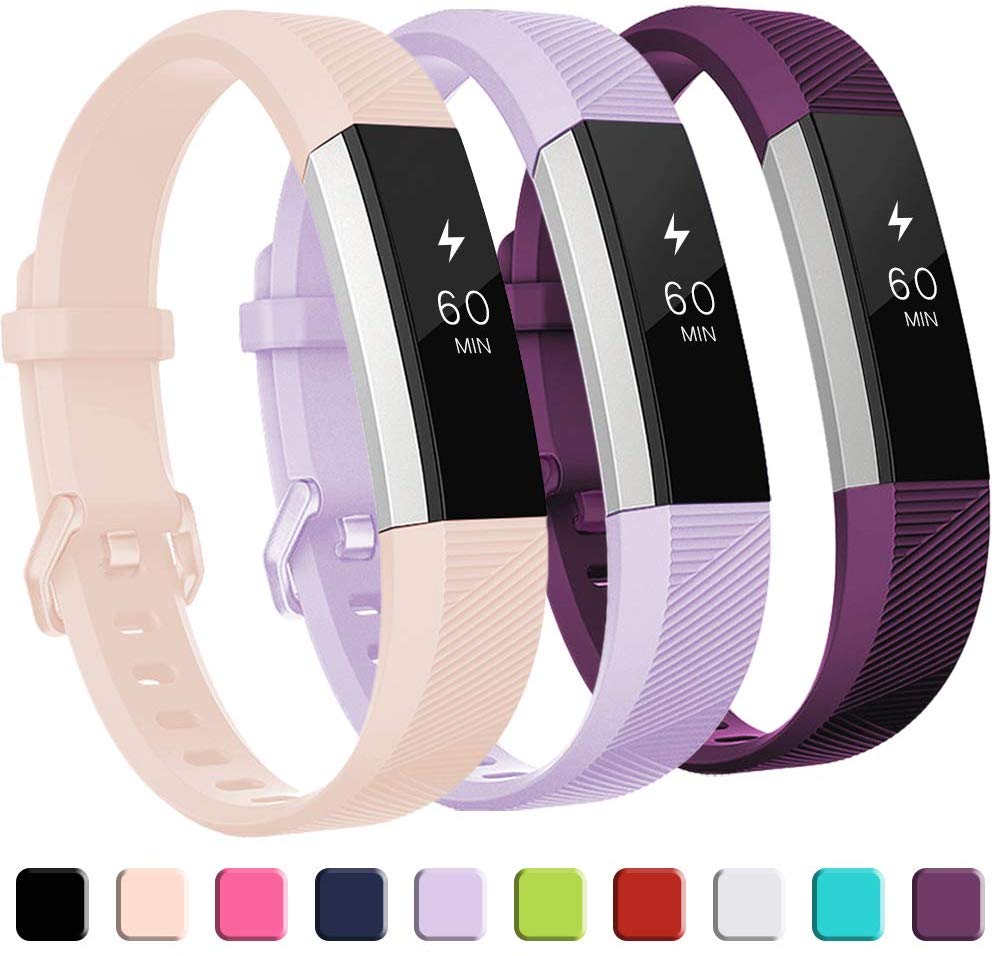 Mjukt silikon säkert justerbart band för fitbit alta hr band armband armband armband klocka utbyte tillbehör