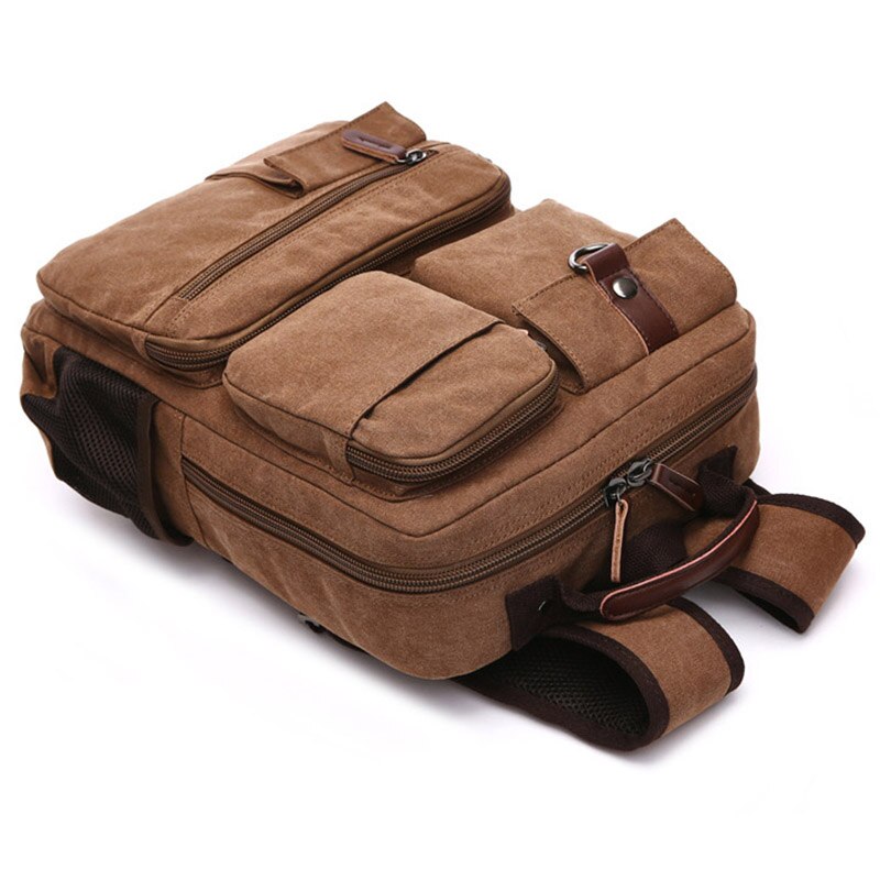 Canvas Tas Rugzak Schoudertas Mannen Laptop Rugzak Juveniele Mannelijke Rugzak Computer Rugzak Tas