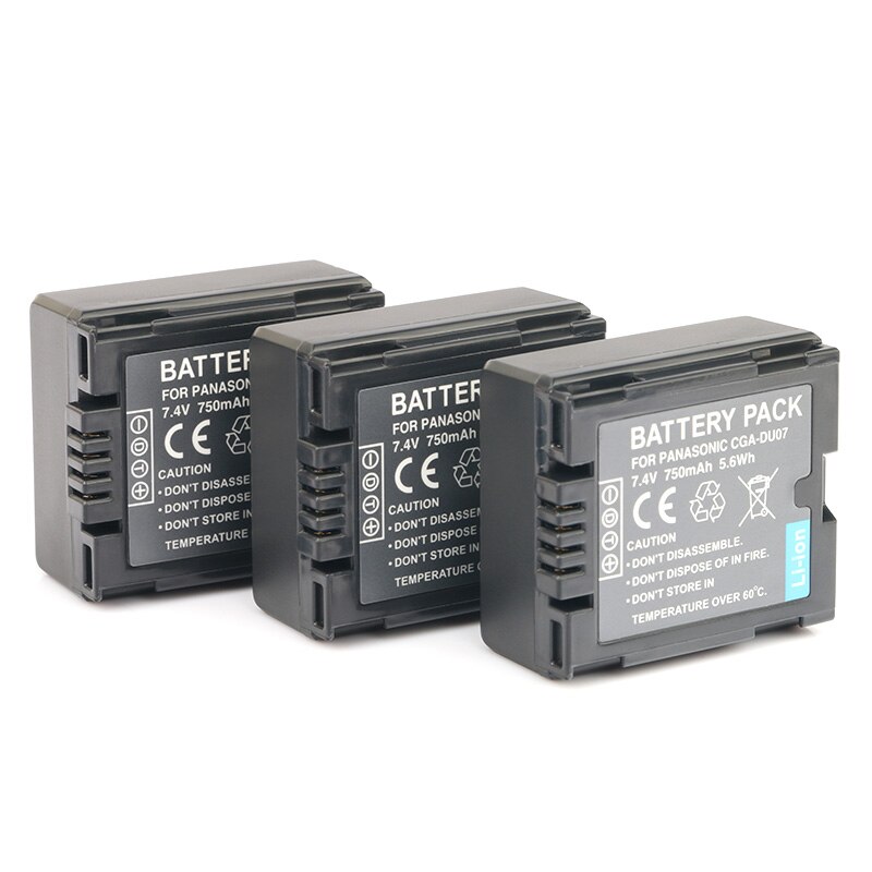 Cga cgr du06 du07 genopladelige batteri kamera batterier til panasonic cga -du21 cga -du21a cgr -du06 cgr -du07 vsb 0470 vw- vbd 070