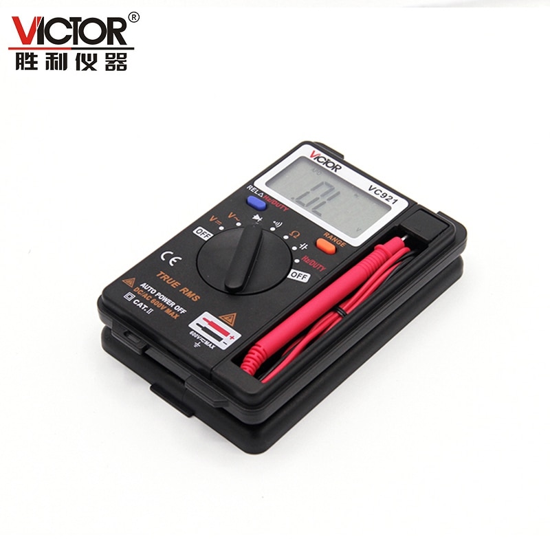 VICTOR DMM Geïntegreerde Persoonlijke Mini Digitale Multimeter Pocket Capaciteit Weerstand Frequentie Tester DC AC Voltage Meter