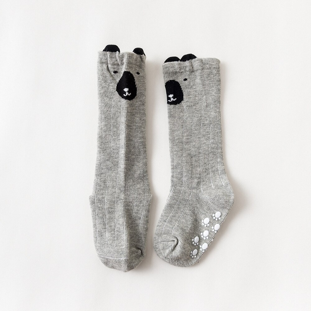 freundlicher Socken Baby Socken Knie Hohe Jungen Mädchen Kleinkind Kleinkind Baumwolle Socken Anti Unterhose Karikatur Ebene für 0-36 monate: Farbe7 / S 0-1Jahre