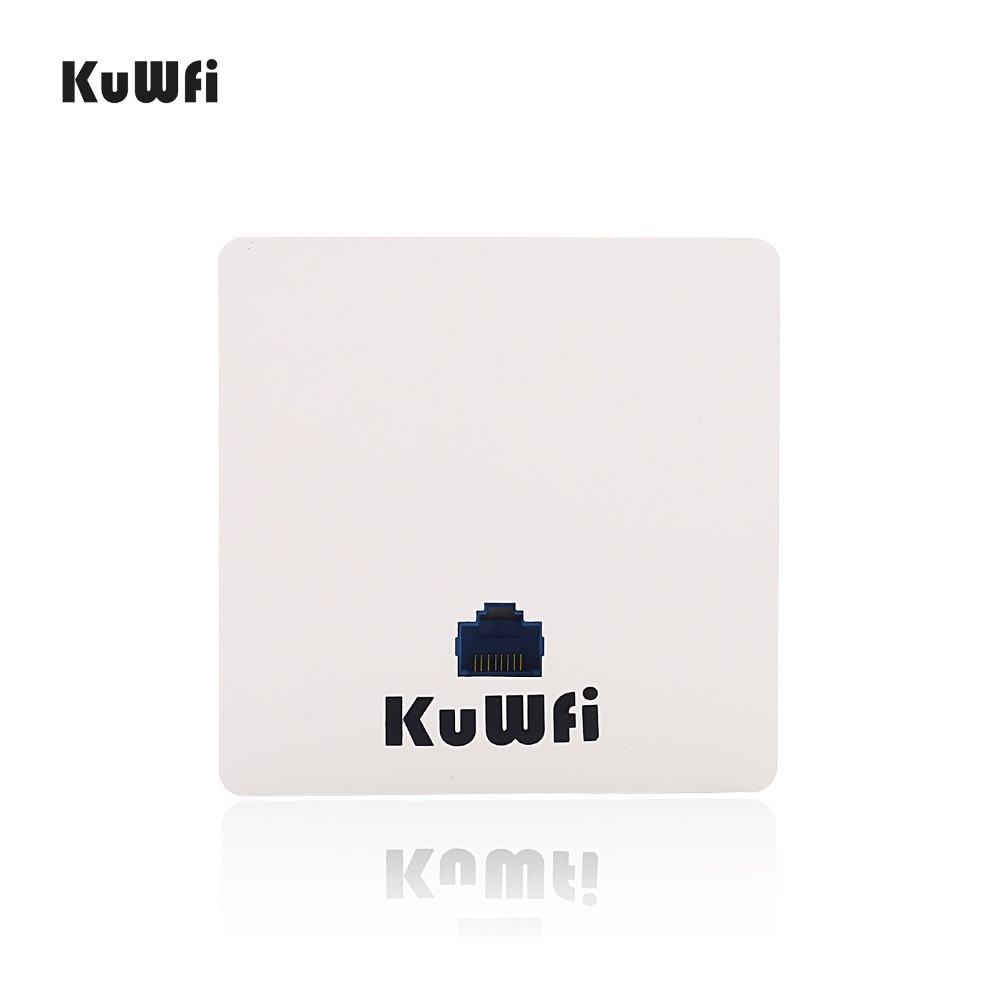 Kuwfi 300Mbps Draadloze Router Indoor In-Wall Draadloze Access Point Draadloze Ap Router Ondersteuning 20 Gebruikers