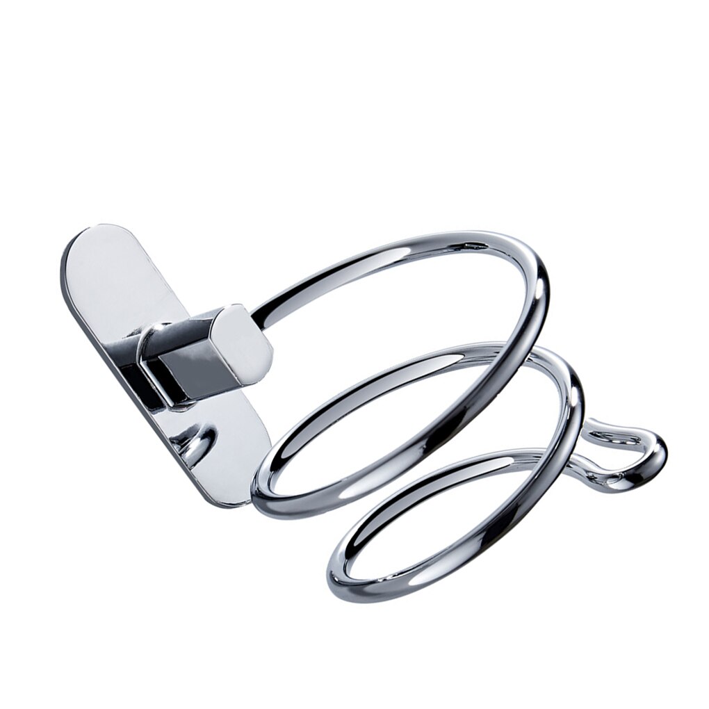 Wall-Mounted Hair Dryer Bracket High Stainless Steel Durable Easy To Install Spiral Frame Organizer Bathroom Accessories