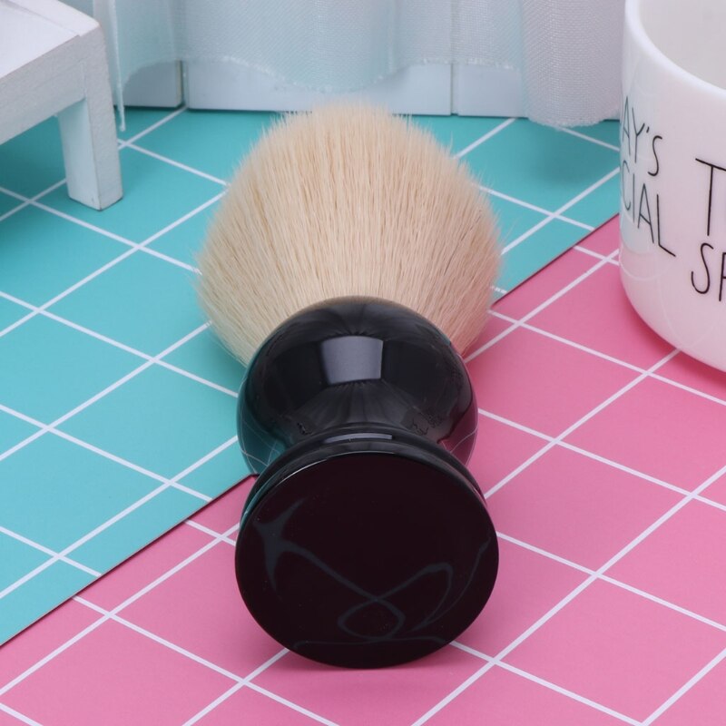 Plastic Handvat Scheren Beer Borstel Nylon Haar Voor Mannen Vader Kapper Tool 1Pc