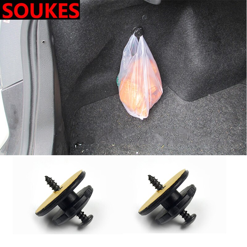 Red de equipaje para maletero de coche, Clips de fijación de anillo de gancho para Infiniti Buick Peugeot 307 206 407 301 3008 Seat Leon Lexus chery Saab