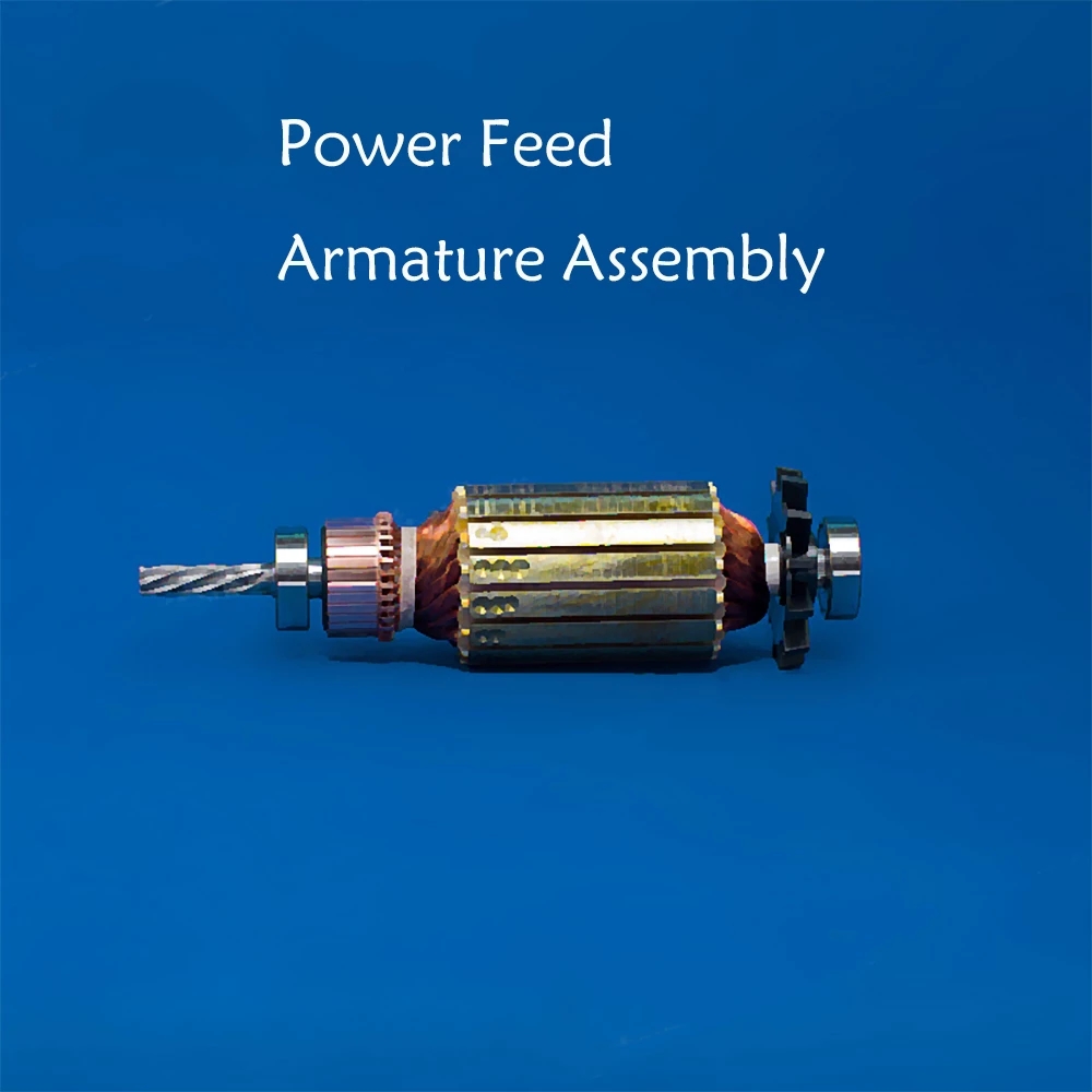1pc Power Feed Armature Assembly ALSGS AL-310S ALB-310 AL-410 Table Feeder Accessories Speed Motor Rotor Milling Machine Parts