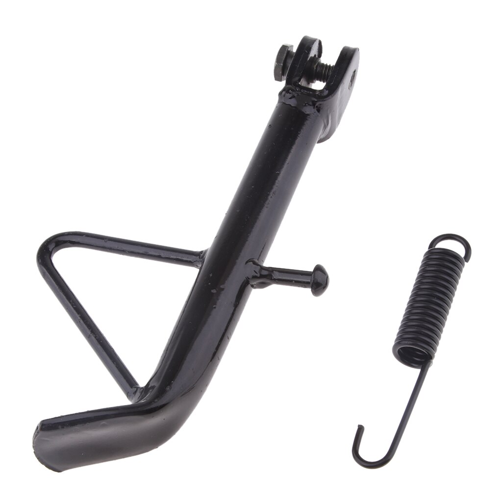 Motorcykel universal kickstand side parkeringsstativ support fodscooter e-cykel: Sort 16cm
