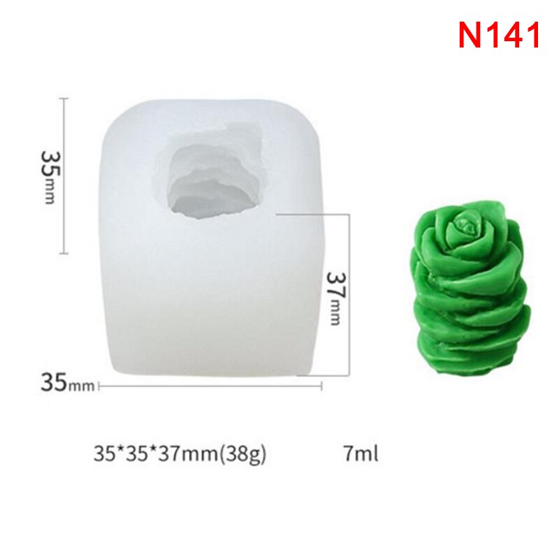 3D Halloween citrouille Silicone résine époxy moules arbre de noël aromathérapie bougie faisant forme outil de décoration: N141
