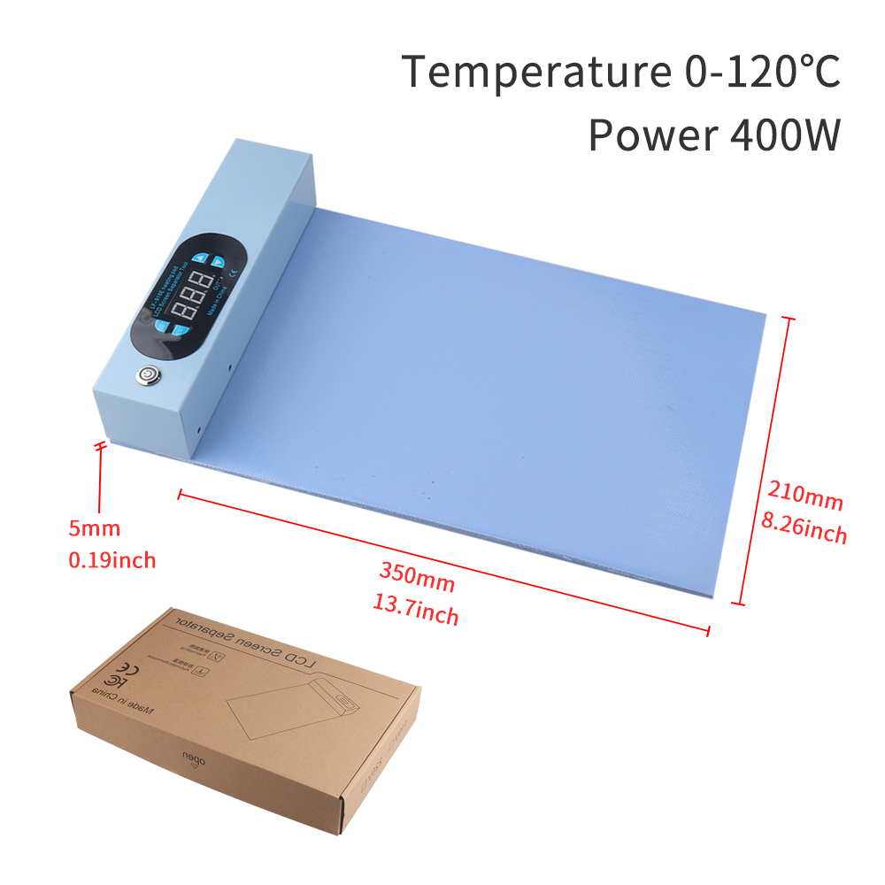 LF-918E LCD-scherm Separator Blauw Scherm Splitter Verwarming Podium Separator Pad Voor iPhone iPad 14 inch Tool CPB Verwarming Pad: Rood / 32 Stks