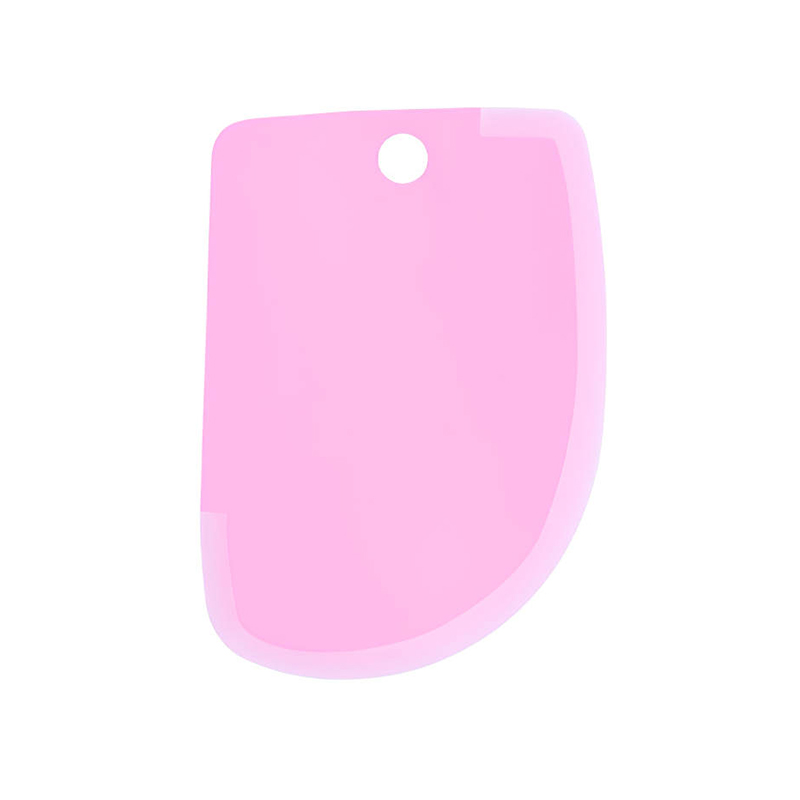 Decorating Tool Baking Dough Cutting Scraper Plastic Dough Scraper Thickened Cream Scraper: Blue