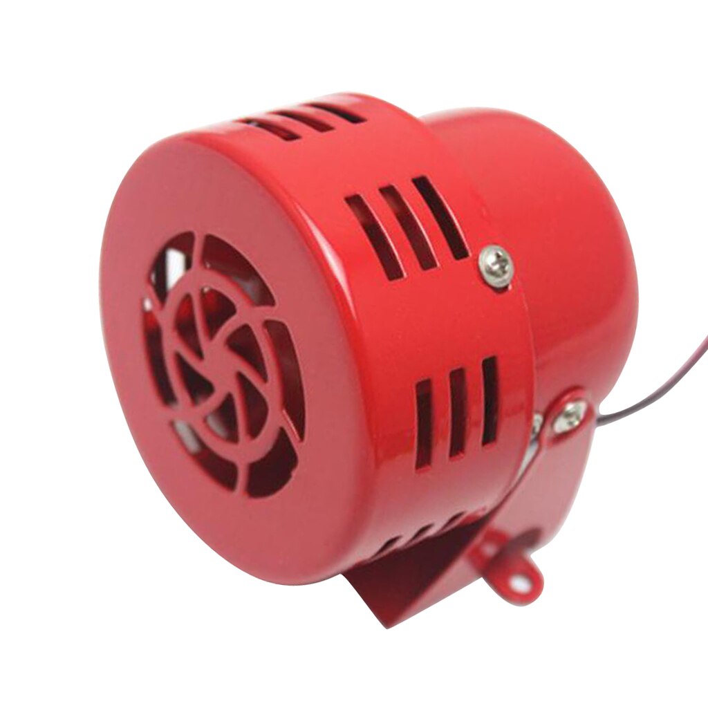 Alarme et klaxon de sirène en métal | Vintage, rouge Style 1950s 12v Air Raid, alarme à moteur réel, sécurité de Police