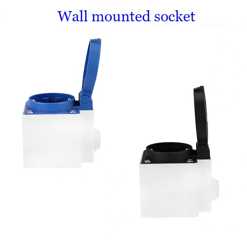 Industrial plug and socket 2 pin 10A-16A plug industrial connector two holes waterproof and dustproof wall mounted socket 220V
