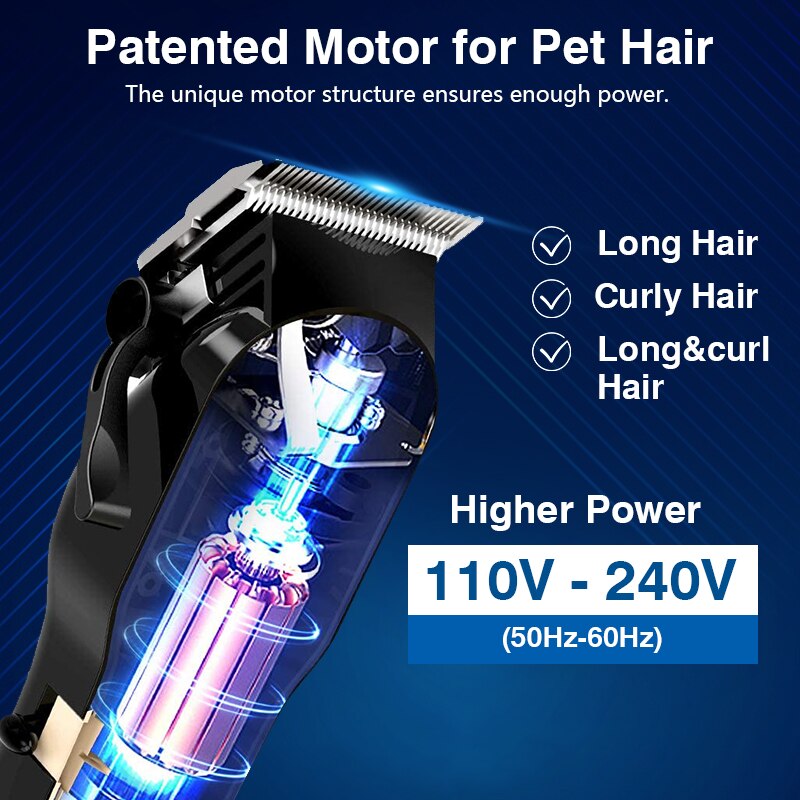 Rodanny Huisdier Tondeuse Grooming Set Kapsel Trimmer Scheerapparaat Usb Oplaadbare Low-Noise Dog Clippers Professionele