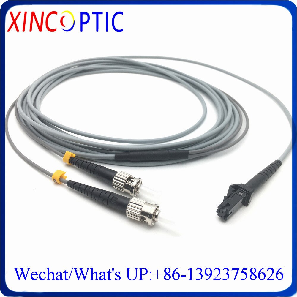 1/2/5/10/15/20M MM OM2 50/125 3.0mm Duplex ST-MTRJ Twin Armored MTRJ to STUPC Multimode Fiber Optic Patch Cord Cable Connector