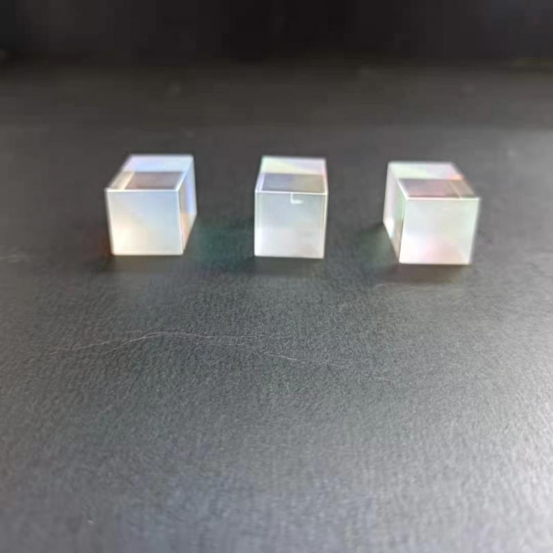 1Pcs 15*15*25.4mm Four-side Color Prism Optical Cube Light Experiments Children's Popular Science Spectrum Light Physics
