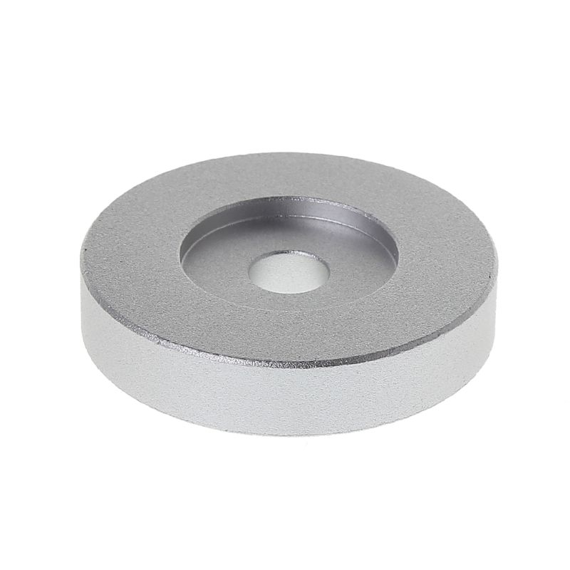 Record Turntable Adapter 45 RPM Aluminum Silver for 7" Vinyl Technics SL1200 Series: Default Title