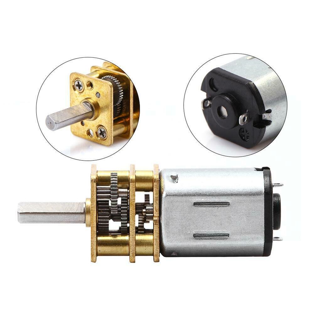 Dc 3v/6v/12v 30 rpm 50 rpm 100 rpm 200 rpm 300 rpm  n20 roestvrijstalen tandwielmotor met tandwiel dc-motoren micro-reductiemotor