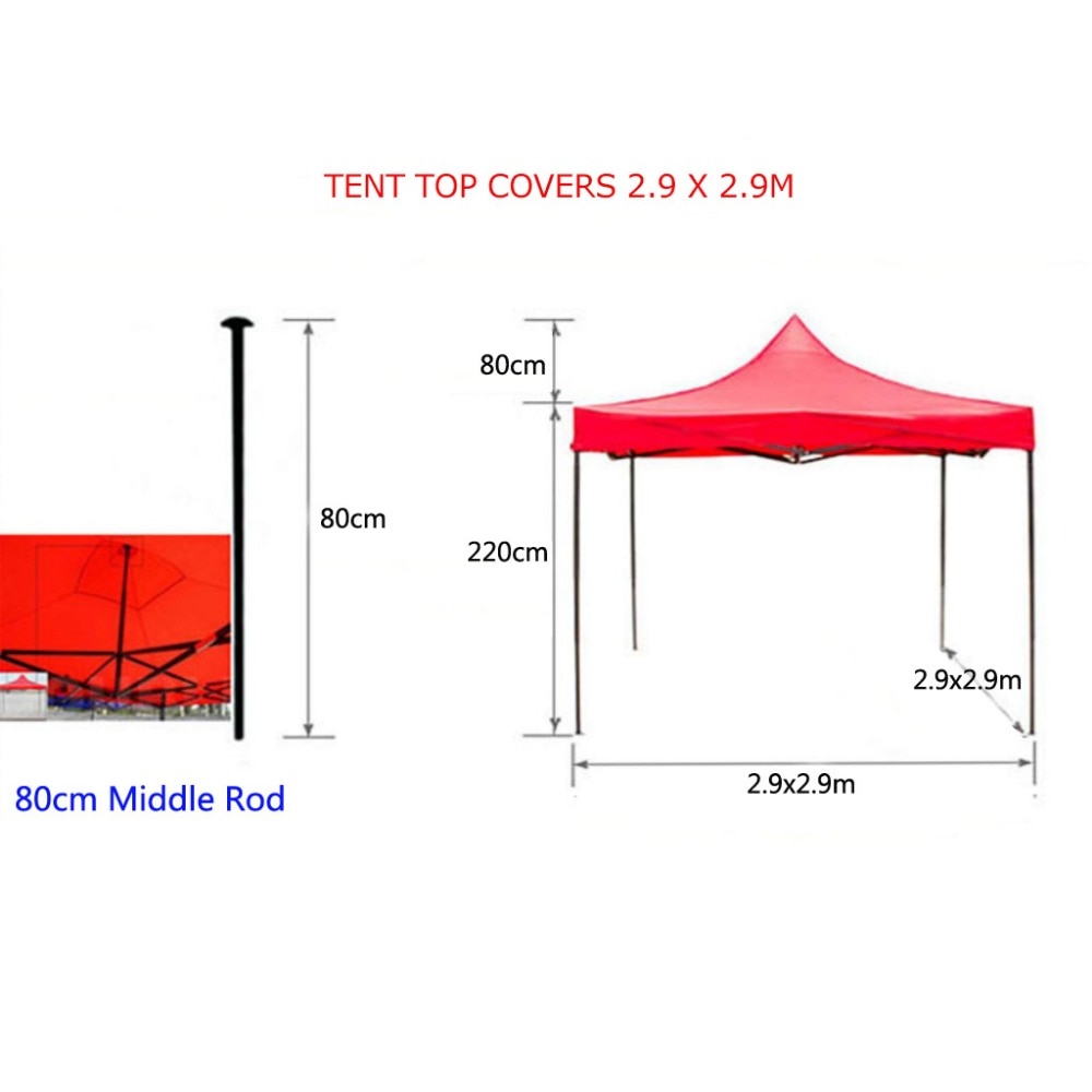 Replacement Canopy Tent Top Cover Camping Beach Garden Gazebo Sun Shade UV Proof Double Line Sewing Fishing Backyard Top Covers