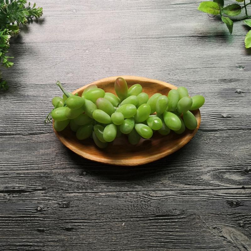 Wood Fruit Tray Hotel Oval Food Tray Restaurant Snack Storage Tray Simple Tray