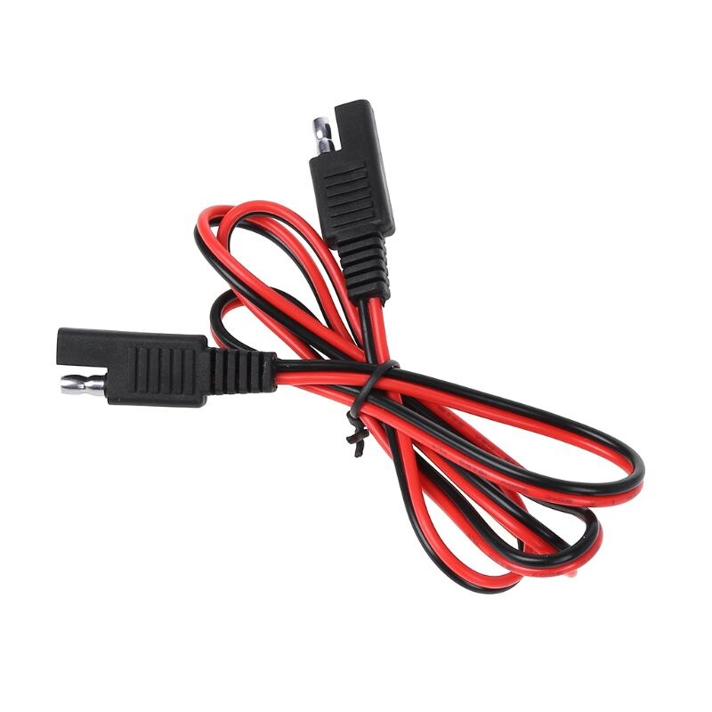 SAE Connector Male to Female Plug Extension Cable Adapter Cord Quick Disconnect Release Wire Harness with Solar Battery