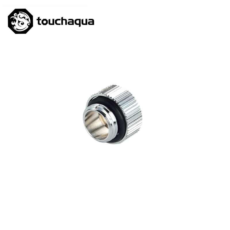 Bitspower touchaqua  g1/4 " 7.5mm hane till hona förlängningsbeslag, vattenkylningssats byggbeslag svart, silver, ta -f40