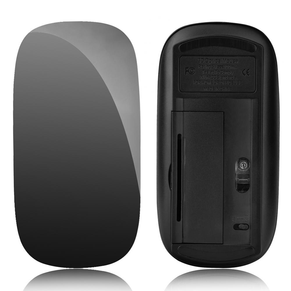Mouse óptico ultra fino, bluetooth, sem fio, sensível ao toque, ergonômico, com 1200 dpi, para ipad, apple, macbook