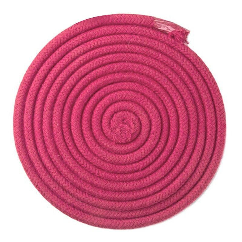 3 m Sport Gym Rainbow Color Rhythmic Gymnastics Rope Solid Competition Arts Training Rope Gymnastics Rope: Red