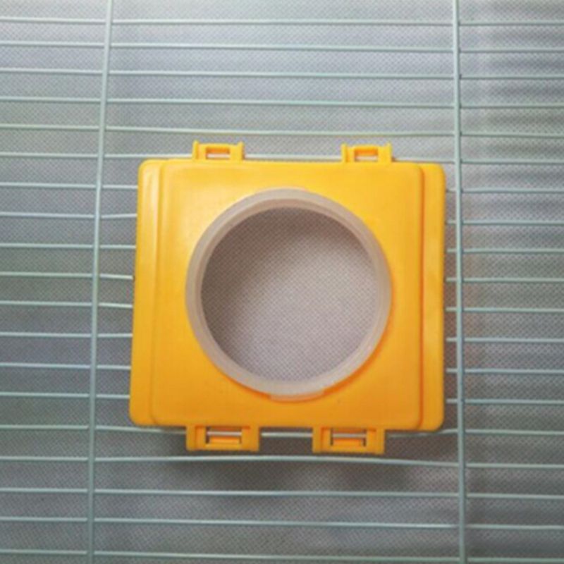 Kleine Hamster Kooi Fittings Externe Pijp Mond Baffle Hamsters Speelgoed Kooien Tunnel Poort Buiten Plaat