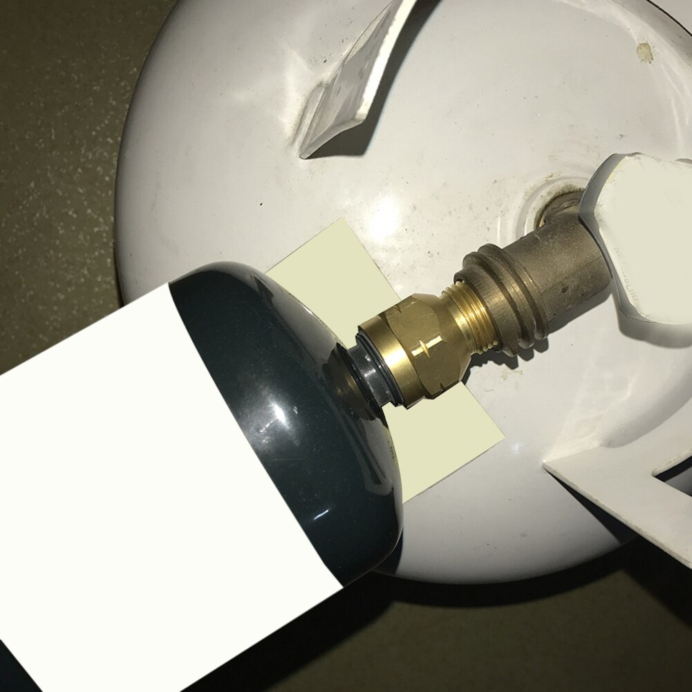 Adaptador de repuesto de propano, licuado de Gas, tanque cilíndrico pequeño de 1lb, carcasa calefactora Coleman de latón, accesorios para estufa de exterior
