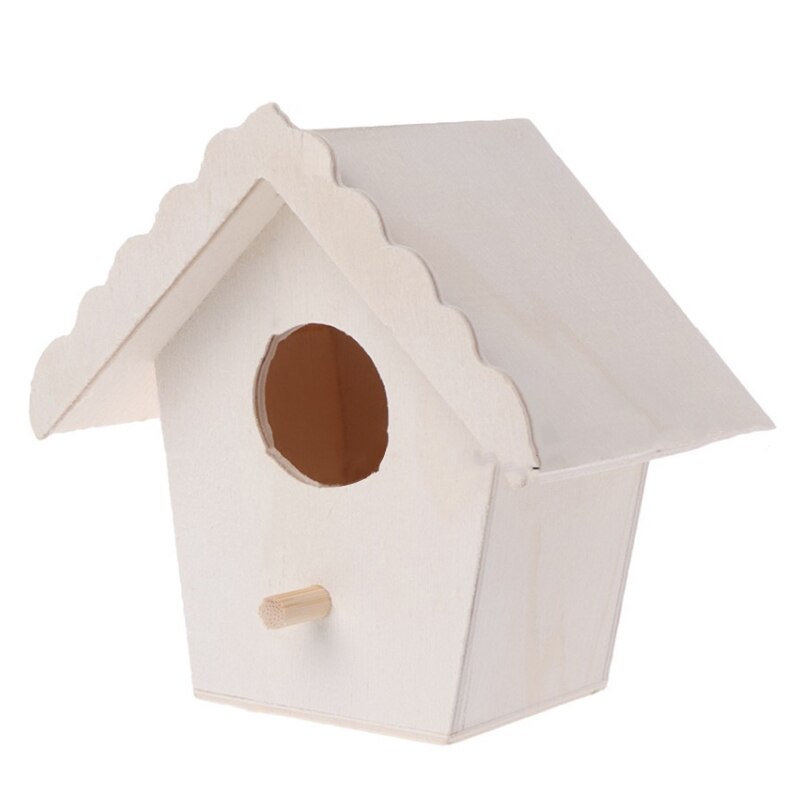 Nid d&#39;oiseau en bois suspendu au mur, décoration pour la maison, jardinage