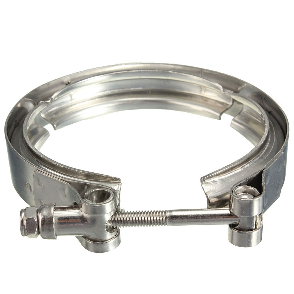 Collier de serrage à bande V en acier inoxydable, tuyaux d&#39;échappement, tuyau de descente, système d&#39;échappement de voiture, 3 pouces