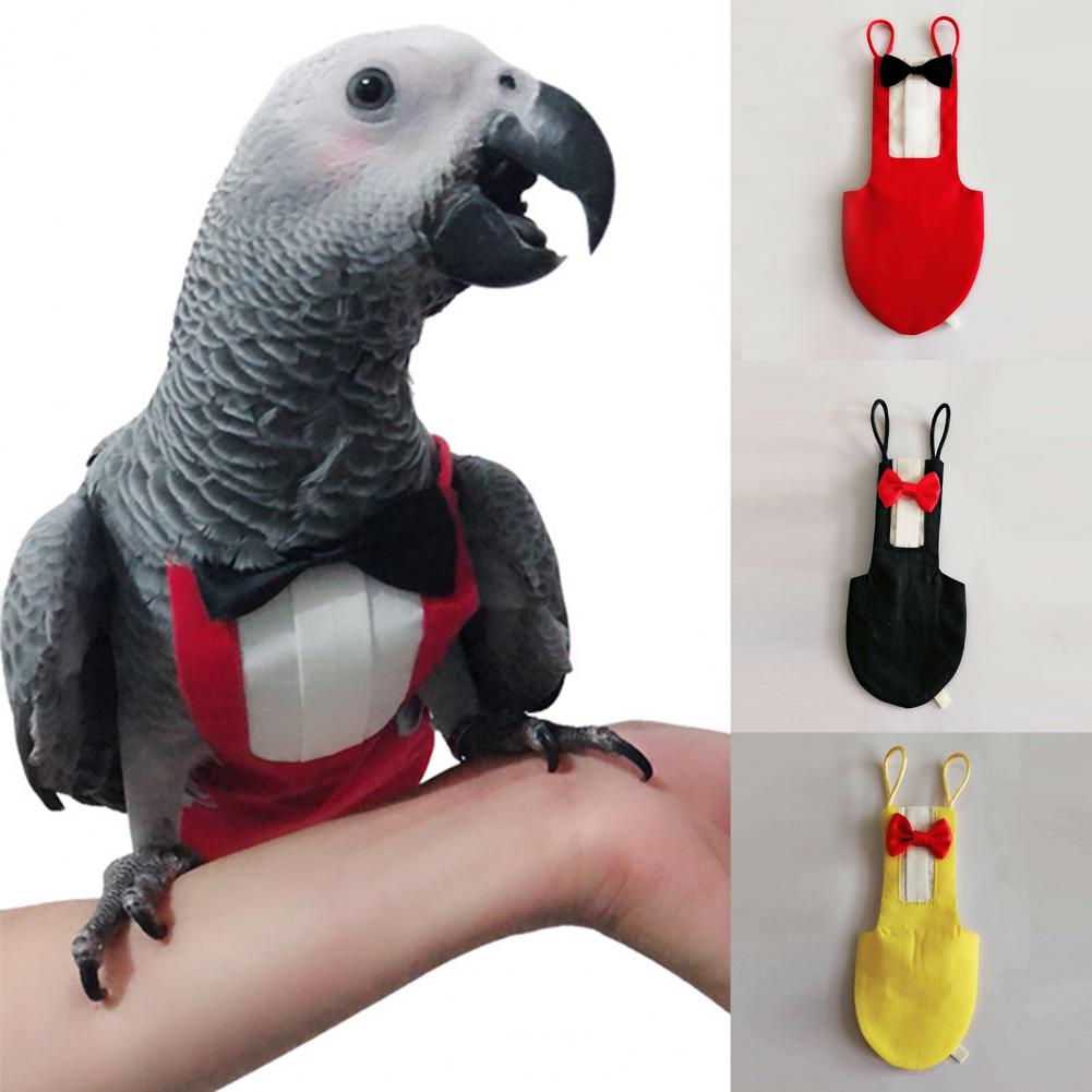 Lovely Parrot Flight Suit Nice-looking Dress-up Washable Parrot Bird Nappy Clothes