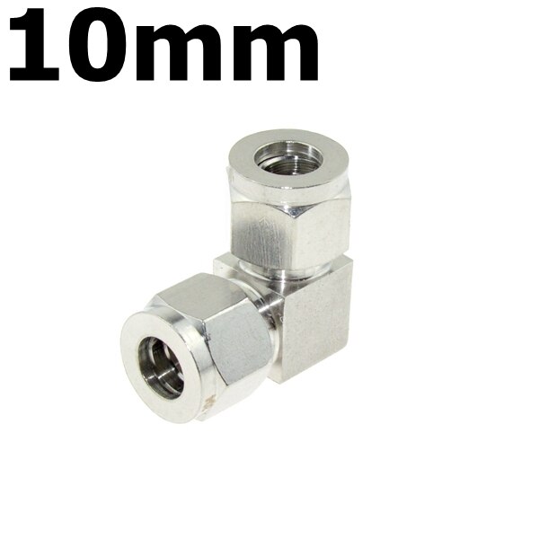 Stainless Steel 304 Compressor Double Ferrule Connector 6mm 8mm 10mm 12mm 1/4" 1/2" Pipe Tube Coupler Air Compression Fitting: 10mm
