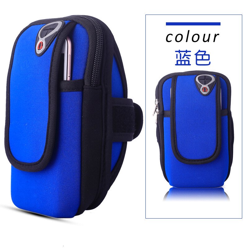 Esportes de Serviço Armband Bolsa Case Capa armband Correndo Universal Esporte Braço saco Do Telefone Titular do telefone celular À Prova D' Água Esporte Ao Ar Livre: blue