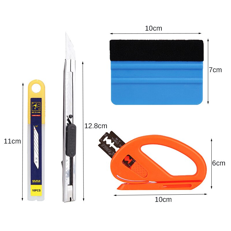 Car Scraper Car Wash Maintenance Squeegee Scraper Tools Vehicle Glass Protective Film Car Window Wrapping Tint Vinyl Tool Kit