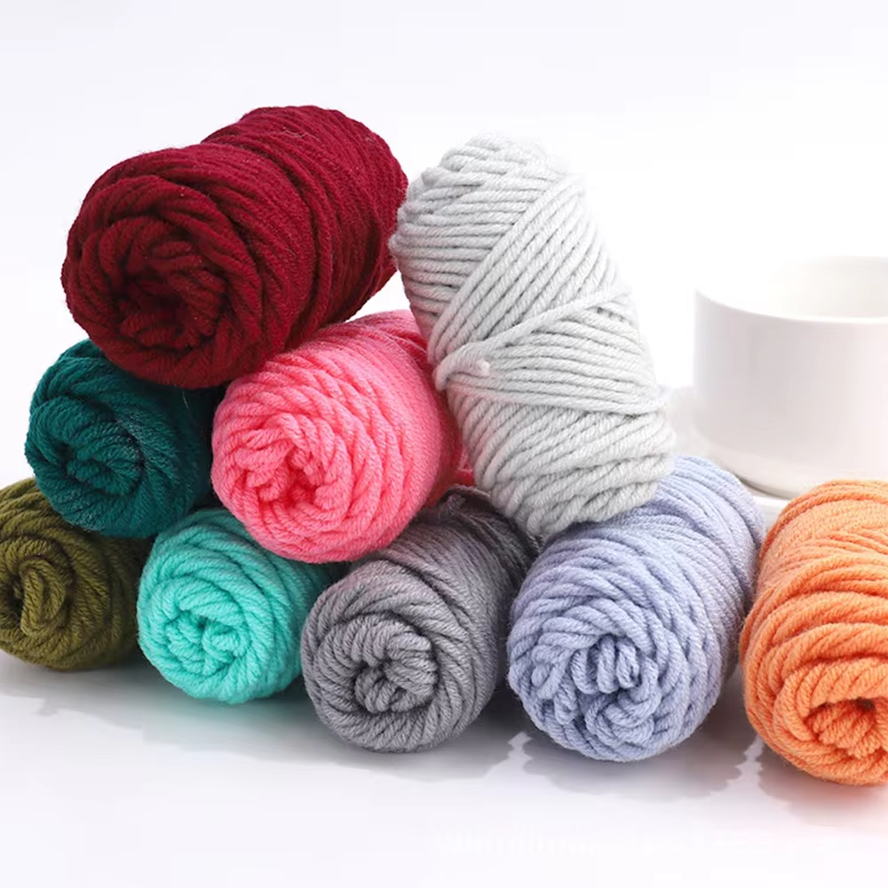 10 Colors Wool Yarns Wool Rolls DIY Poke Punch Needle Embroidery For Starter Craft Tools Set Handmade Woven Wool Tool