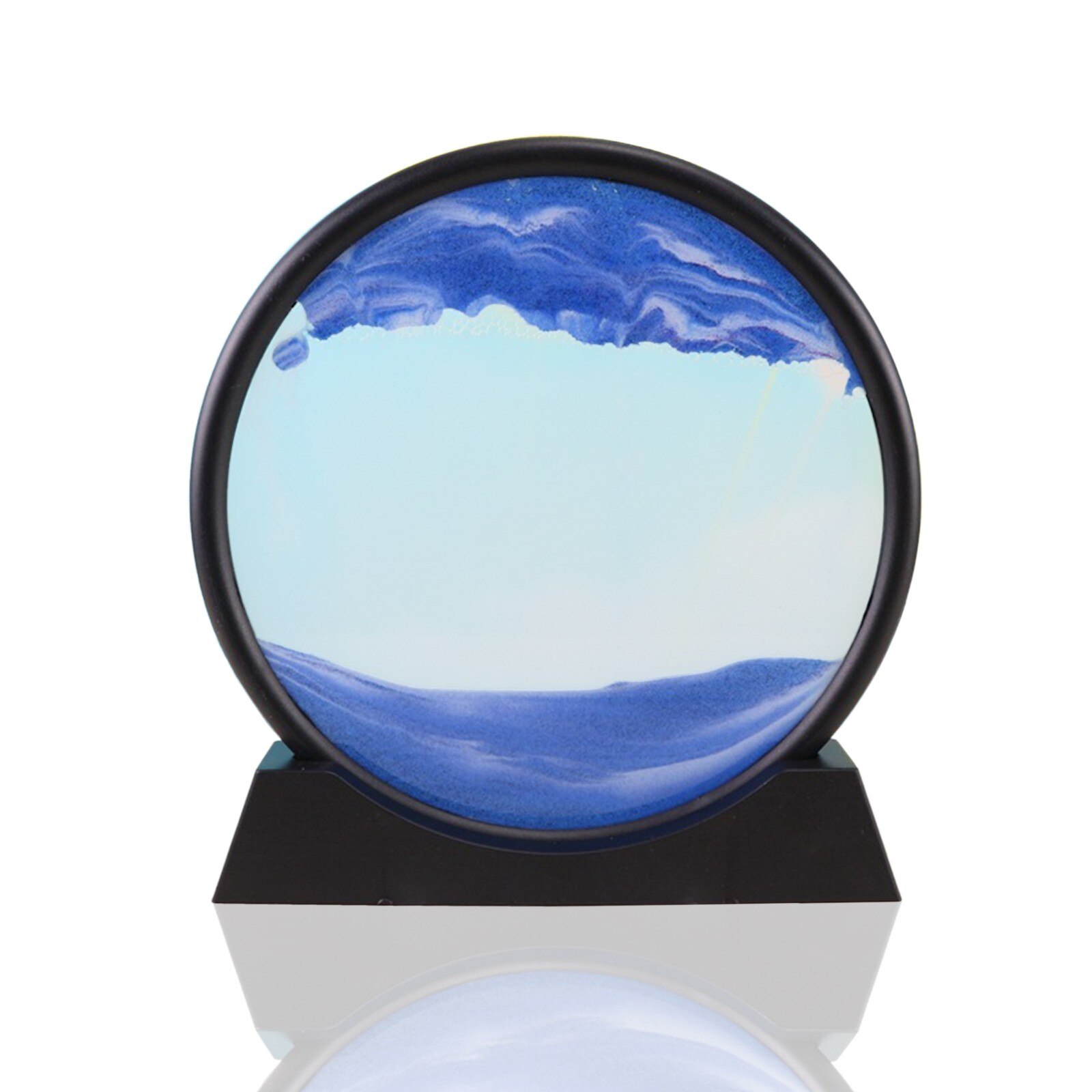 4 #100Ml Zandloper Bewegende Zand Art Liquid Vloeiende Zand Art Landschap Zand Foto Desktop Frame Decoratie Quicksand Schilderen: D