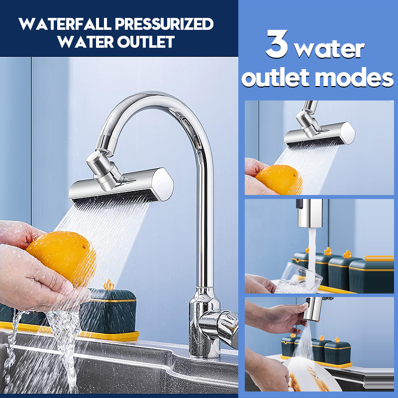 Grifo de cocina de cascada, aireador, mezclador, extensor, adaptador, accesorio, boquilla de agua, fregadero de cocina ajustable para el hogar